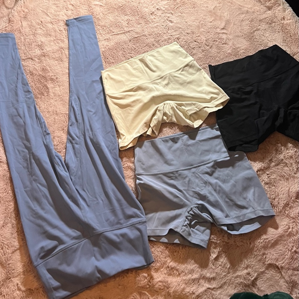 4 shorts and one legging lots bundle